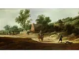 Hügelige Landschaft mit Einem Bauerngehöft an Einem Sandweg by Pieter Pietersz. de Neyn, oil, offered Sep 2016