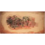 Untitled by Tseng Yu-ho, mixed media on rice paper affixed to board, sold May 2024