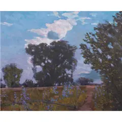 Untitled by Dennis Westerling, oil on board, sold May 2024