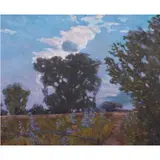Untitled by Dennis Westerling, oil on board, sold May 2024