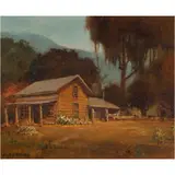 Cottontail Creek by Albert DeRome, oil on board, sold May 2024