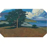 View of the Coast by Jesse Don Rasberry, oil on board, sold May 2024