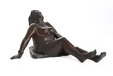 Female Nude on Mat in Sunglasses by Severino Braccialarghe, bronze cast, sold Sep 2026