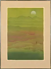 Green Landscape by Bill Hart, silkscreen, sold Sep 2026