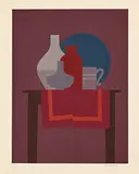 Still Life with Vessels by Francois Naudé, silkscreen, sold Sep 2026