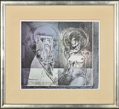 Myself and My Goddess by Armando Baldinelli, lithograph, sold Sep 2026
