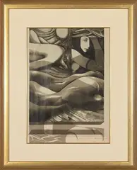 Sleeping Women by Armando Baldinelli, lithograph, sold Sep 2026