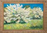 Spring by Antonina Aleksandrovna Dolinina, 1960s, Oil on Canvas, sold Aug 2025
