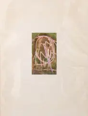Inclined by Maurice Sievan, 1970, Mixed Media on Paper, sold Aug 2025