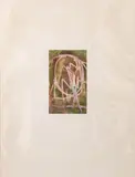 Inclined by Maurice Sievan, 1970, Mixed Media on Paper, sold Aug 2025