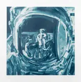 Moonwalker by Michael Kagan, 2024, Screenprint in Colors on Magnani Incisioni, sold Aug 2025