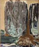 Abstract Composition by Marc Heine, 1961, Mixed Media on Canvas, sold Aug 2025