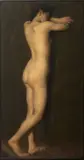 Standing Female Nude by Eva Springer, circa 1903, Oil on Canvas, sold Aug 2025