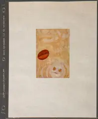 Face and Coffee Bean by Maurice Sievan, 1970, Mixed Media on Paper, sold Aug 2025