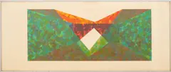 Triangle Slice by Ronald Davis, 1971, Serigraph in Colors on Paper, sold Aug 2025
