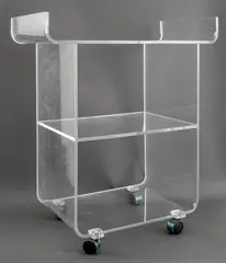 Untitled by Charles Hollis Jones, Acrylic Rolling Bar Cart, sold Aug 2025