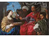 Die Vestalin Tuccia by Giovanni Battista Ruggieri, oil on canvas, offered Jun 2025