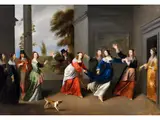 Das Blinde Kuh-spiel by Christoffel Jacobsz van der Laemen, oil on panel, sold Mar 2026