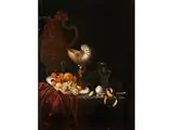 Prunkstillleben mit Nautiluspokal by Georg Johann Hainz, oil on canvas, offered Jun 2021