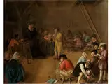 Examination Beim Schulunterricht by Jan Miense Molenaer, oil on panel, sold Sep 2017