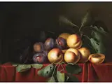 Früchtestillleben by Paul Liégeois, oil on canvas, offered Mar 2025