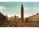 Die Piazza san Marco in Venedig by Gabriele Bella, oil on canvas, sold Jun 2024