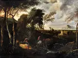 Ansicht des Monte Soratte by Pandolfo Reschi, oil on canvas, offered Mar 2024
