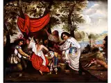 Musikalische Unterhaltung im Freien by Niccolò Frangipane, oil on canvas, offered Jul 2015