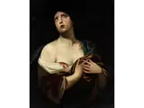 Die Heilige Agatha von Catania by Andrea Vaccaro, oil on canvas, sold Jun 2019