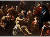 Die Heilung des Lahmen by Luca Giordano, oil on canvas, sold Sep 2025