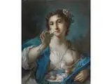 Allegorie des Frühlings by Rosalba Carriera, pastel, sold Mar 2024