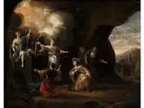 Die Drei Marien am Leeren Grab Christi by Adriaen Verdoel, oil, offered Dec 2015