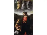 Maria mit dem Kind und Vier Engeln by Pietro Vannucci Perugino, oil on canvas, offered Mar 2024