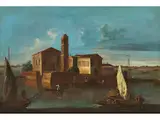 Vedute der Insel san Mattia by Francesco Tironi, oil on canvas, offered Sep 2023