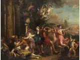 Bacchanal by Gerard de Lairesse, oil on canvas, sold Jun 2023