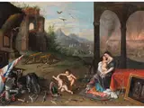 Allegorie von Krieg und Frieden by Jan van Kessel d. J., oil on canvas, sold Jun 2025