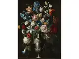 Stillleben mit Rosen, Tulpen, Iris, Winden, Schneeball und Ranunkeln by Giovanni Stanchi Dei Fiori, oil on canvas, offered Sep 2021
