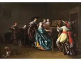 Das Höfische Hauskonzert by Anthonie Palamedesz., oil on panel, offered Sep 2024