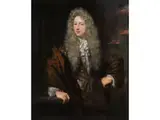 Bildnis Eines Herrn mit Violettseidenem Umhang by Nicolaes Maes, oil on canvas, sold Dec 2023