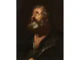 Bildnis Eines Bärtigen Mannes by Giovanni Francesco Barbieri il Guercino, oil on canvas, sold Mar 2022