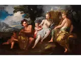 Landschaft mit Venus, Amor, Bacchus und Ceres by Pierre Dandini, oil on canvas, offered Jun 2025