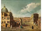 Ansicht von Venedig by Apollonio Facchinetti, oil on canvas, sold Jun 2024