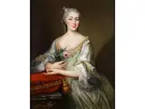 Portrait Einer Jungen Adeligen by Antoine Pesne, oil on canvas, offered Jun 2024