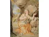 Die Büssende Maria Magdalena by Pierre Paul Sevin, gouache, sold Dec 2019