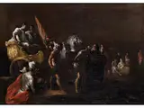 Triumph Eines Römischen Kaisers by Johann Heinrich Schönfeld, oil on canvas, offered Jun 2026