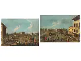 Ländliche Marktszenen auf der Terra Ferma des Veneto by Gabriele Bella, oil on canvas, sold Jun 2026