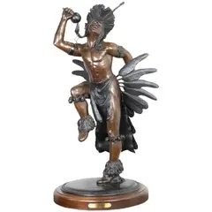 Fancy Dancer by Steve Streadbeck, 1983, bronze sculpture, sold May 2024