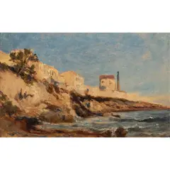 Untitled by Félix Ziem, 1925, oil on board, sold May 2024