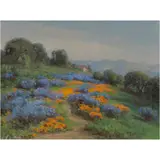 Field of Poppies and Lupine by William Franklin Jackson, oil on canvas, sold May 2024