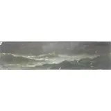 Waves by Charles Hagberg, oil on canvas affixed to board, sold May 2024